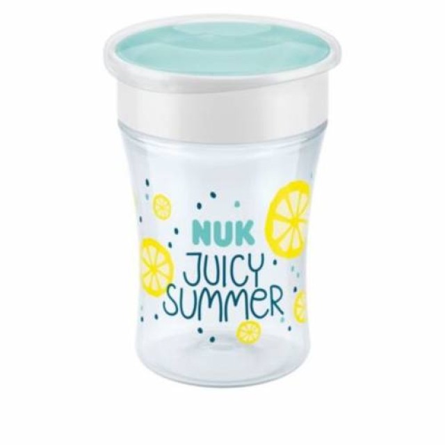 NUK Fruits Magic Cup με χείλος και καπάκι 8m+ 230ml Χρώμα Γκρι, 1τμχ