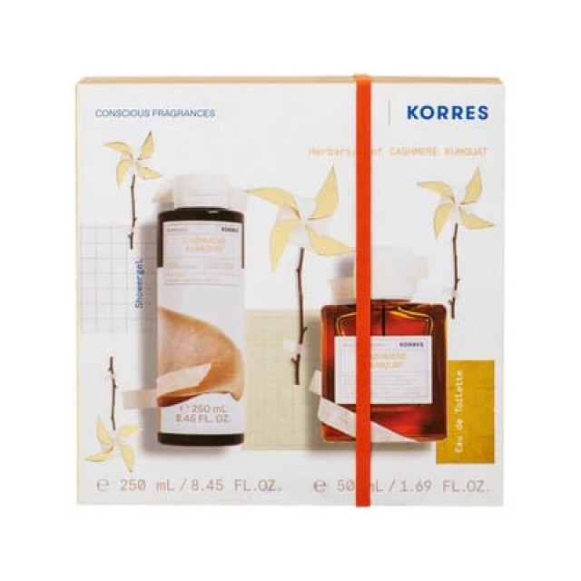 Korres Set Cashmere Kumquat Eau De Toilette 50ml & Shower Gel 250ml