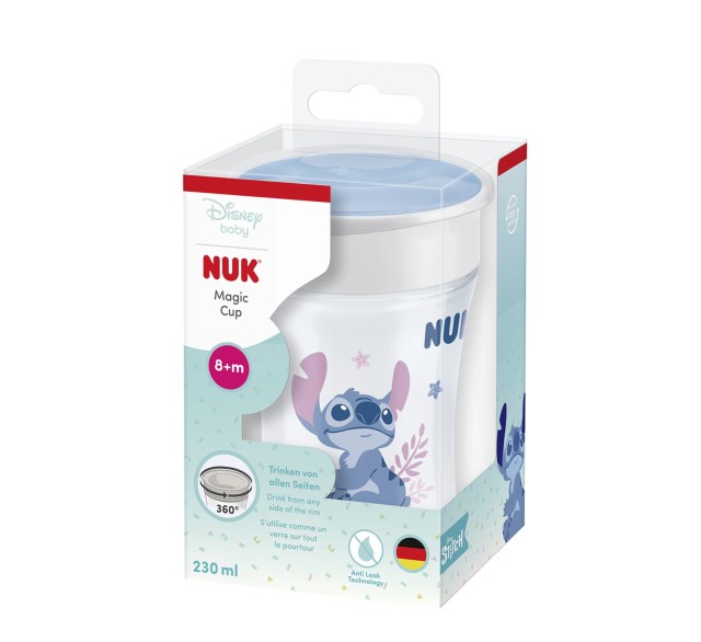 NUK Magic Cup Stitch 8m+ 230ml Χρώμα Μπλε, 1τμχ