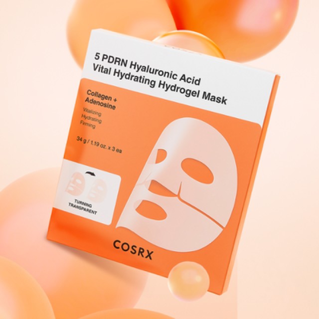 COSRX 5 PDRN Hyaluronic Acid Vital Hydrating Hydrogel Mask - Ενυδατική & Αναζωογονητική Μάσκα Προσώπου 34gr