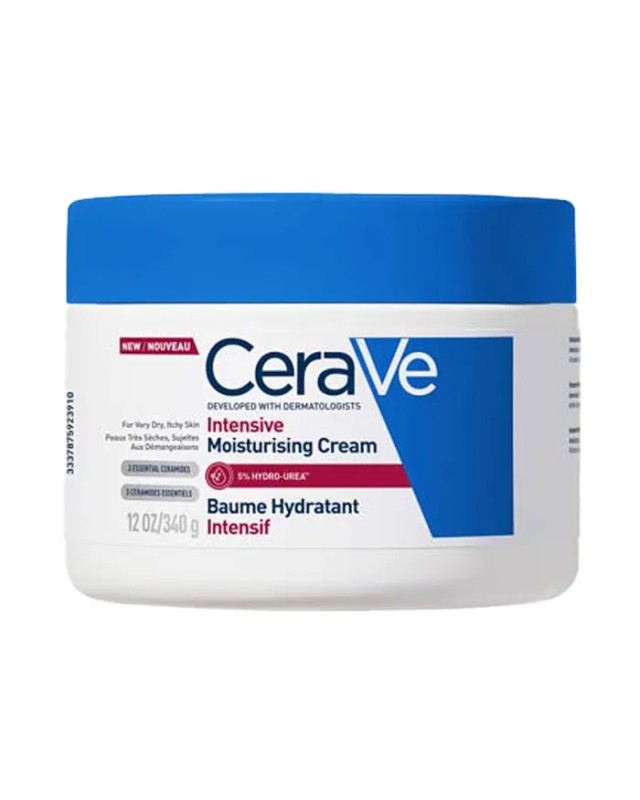 CeraVe Intensive Moisturising Cream, Εντατική Ενυδατική Κρέμα για Πολύ Ξηρό με Κνησμό Δέρμα 340ml