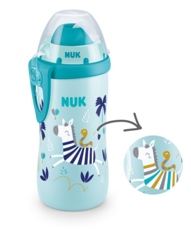 NUK Flexi Cup Παγουράκι που αλλάζει χρώμα 12m+ 300ml Χρώμα Μπλε, 1τμχ