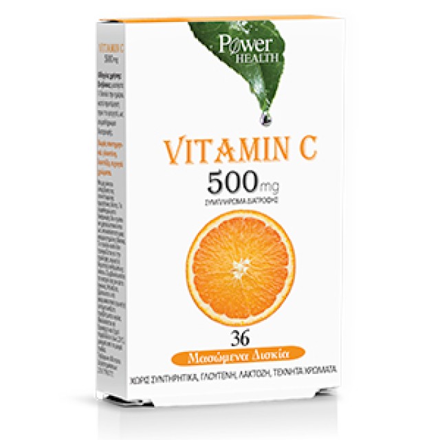 Power Health Vitamin C 500mg 36 μασώμενα δισκία