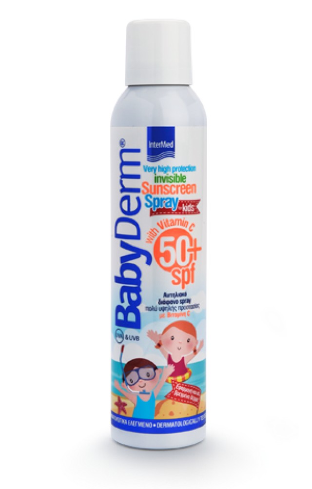 Intermed BabyDerm Invisible Sunscreen Spray for Kids SPF50 200ml