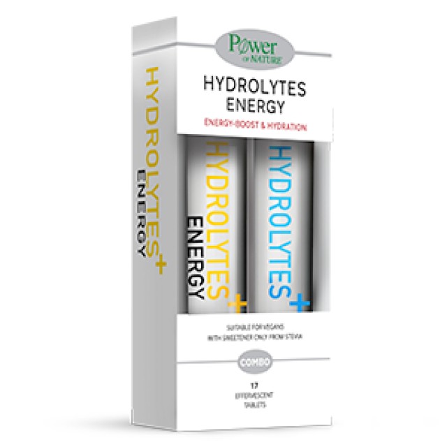 Power Health Hydrolytes+ Energy 20 eff.tabs με γεύση φράουλα + Δώρο Hydrolytes+ με γεύση λεμόνι 20 eff.tabs