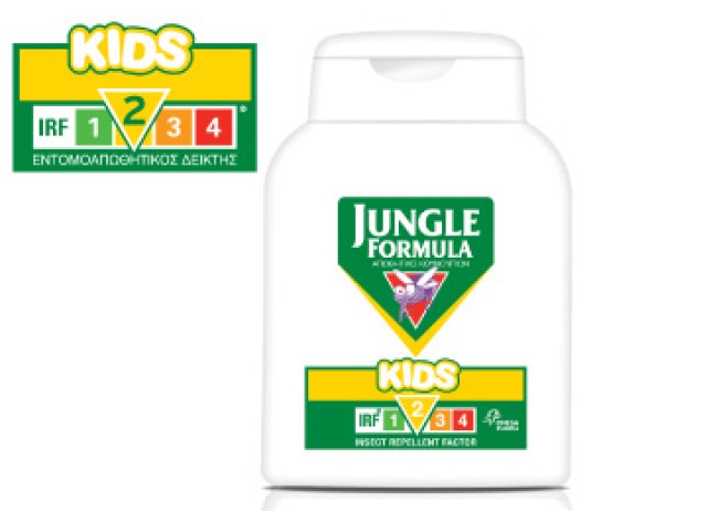 Omega Pharma Jungle Formula Kids Εντομοαπωθητική Λοσιόν Χωρίς Αλκοόλ για Παιδιά 125ml