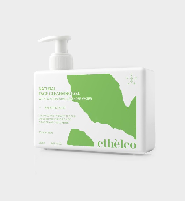 Etheleo Face Natural Cleansing Gel Salicylic Acid For Oily Skin 250ml