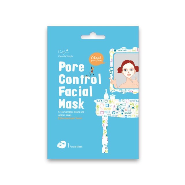 Vican Cettua Clean & Simples Pore Control Facial Mask 1τμχ