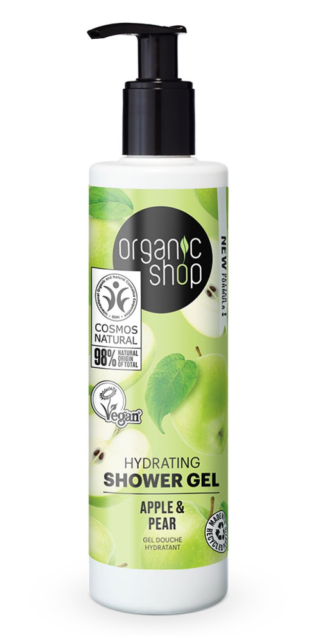 Natura Siberica Organic Shop Hydrating Shower Gel Apple & Pear 280ml