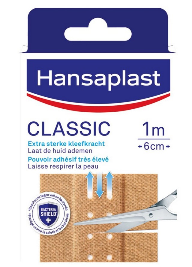 Hansaplast Classic Plasters 1m x 6cm