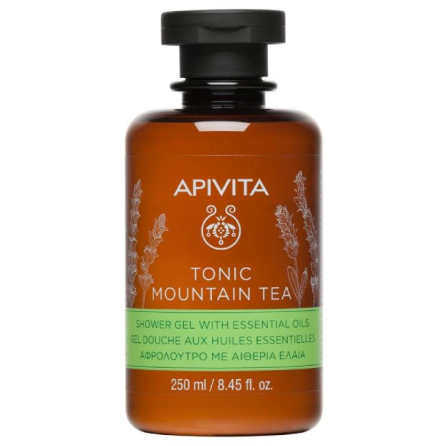 Apivita Tonic Mountain Tea Αφρόλουτρο με αιθέρια έλαια 250ml