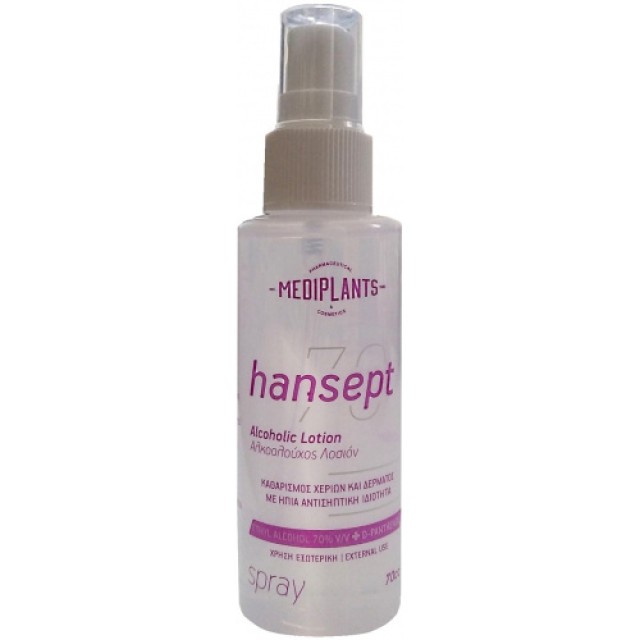 Mediplants Hansept Alcoholic Lotion 70% Spray 70ml