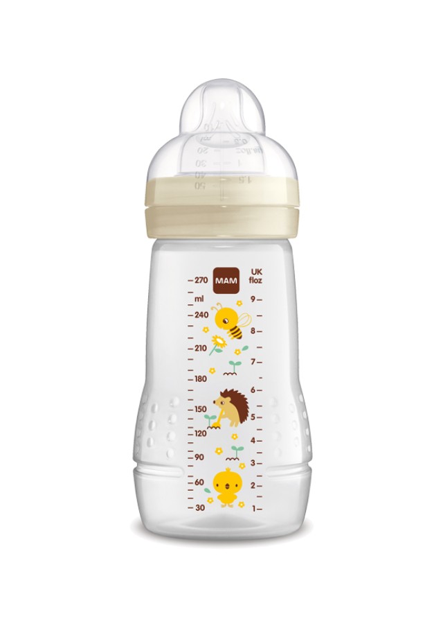 MAM Μπιμπερό Easy Active™ Baby Bottle 2m+ 270ml Χρώμα Κρεμ, 1τμχ