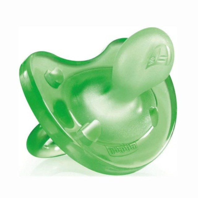Chicco Πιπίλα Όλο Σιλικόνη Physio Soft 6-16M+ Πράσινη