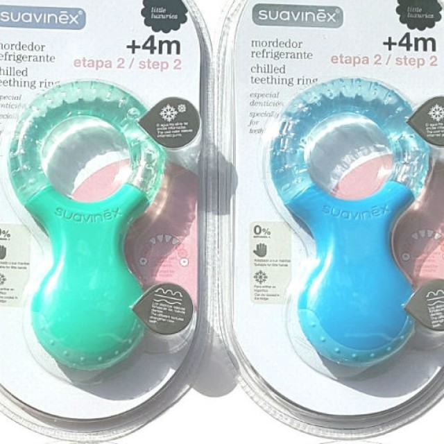 Suavinex Δροσιστικός κρίκος οδοντοφυΐας +4m Χρώμα Πράσινο, 1τμχ