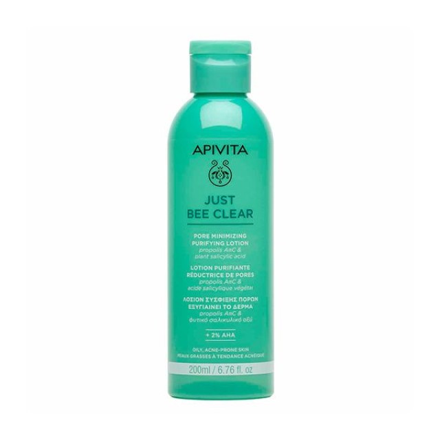 Apivita Just Bee Clear Λοσιόν Σύσφιξης Πόρων 200ml