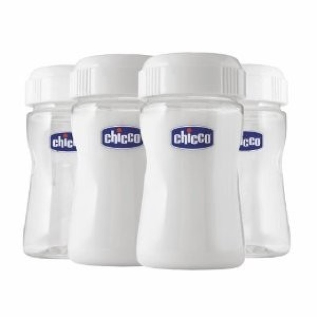Chicco Μπουκάλια Διάτρησης Μητρικού Γάλακτος 0% BPA, 4τμχ