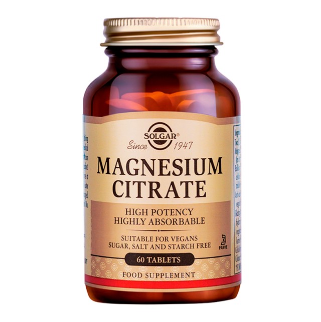 Solgar Magnesium Citrate 200mg 60 Tablets