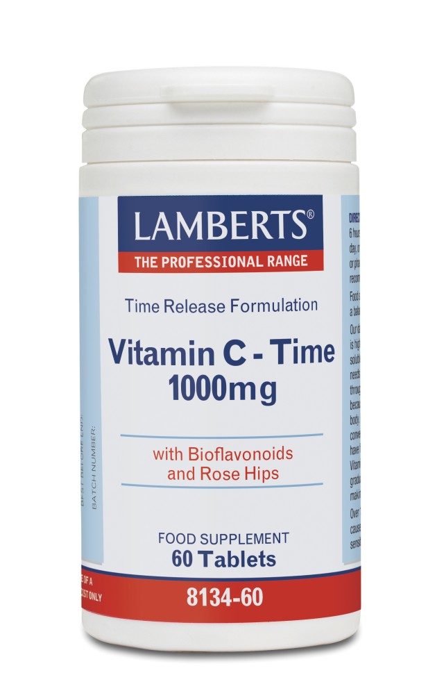 Lamberts Vitamin C 1000mg Time Release Βιταμίνη C Βραδείας Απελευθέρωσης 60Tablets