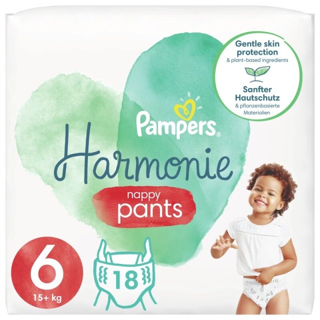 Pampers Harmonie Nappy Pants No.6 (15+kg) 18τμχ