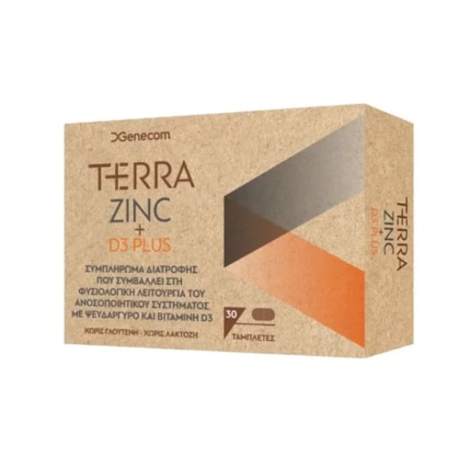 Genecom Terra Zinc + D3 Plus 30 tabs