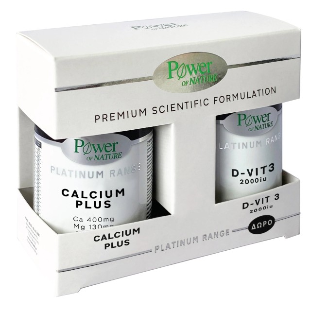 Power Health Promo Platinum Range Calcium Plus 30 δισκία + ΔΩΡΟ Vitamin D3 2000iu 20 δισκία