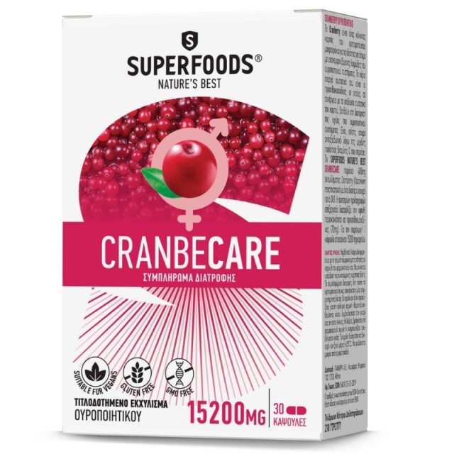 Superfoods CranbeCare 15200mg 30caps