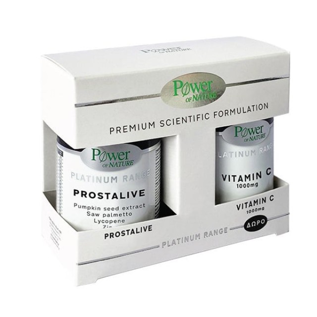 Power Health Promo Platinum Range Prostalive 30 Κάψουλες + Vitamin C 1000mg 20 Δισκία