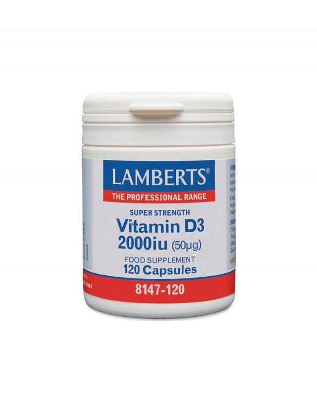Lamberts Vitamin D3 2000iu (50μg) 120caps
