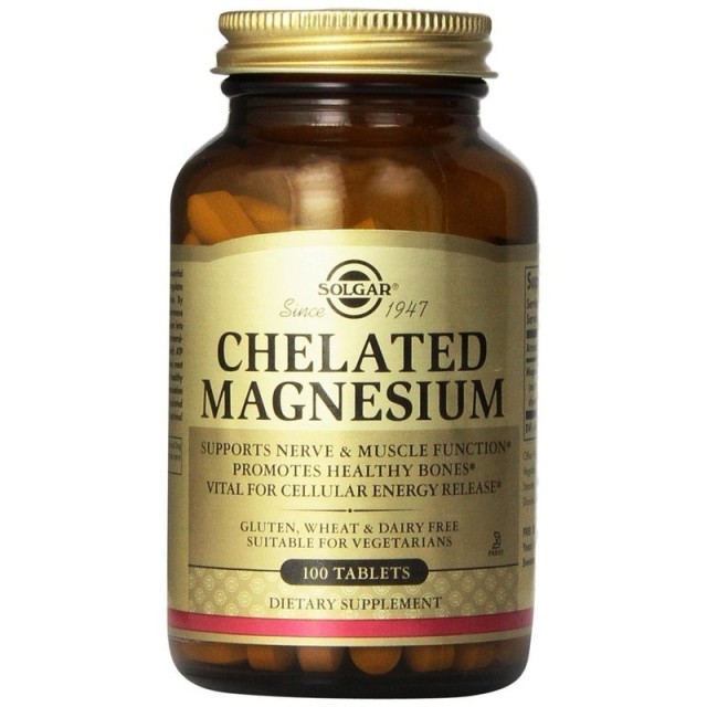 Solgar Chelated Magnesium 100 Tablets