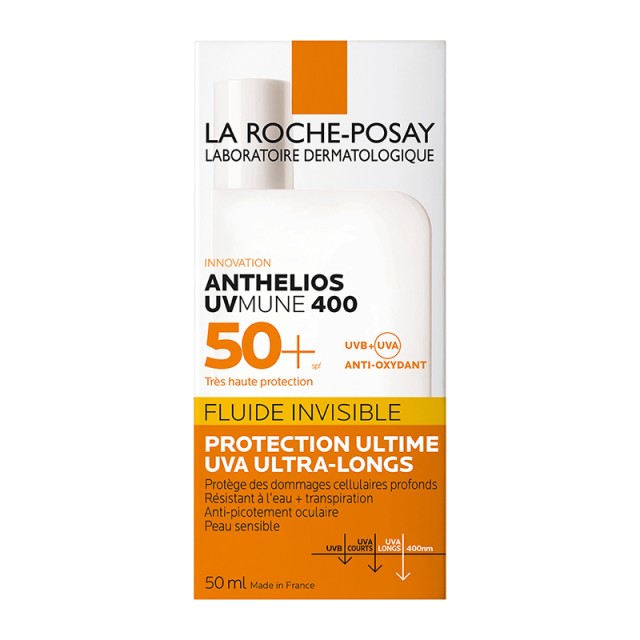 La Roche Posay Anthelios UVMune 400 Fluid Invisible SPF50+ με Άρωμα 50ml