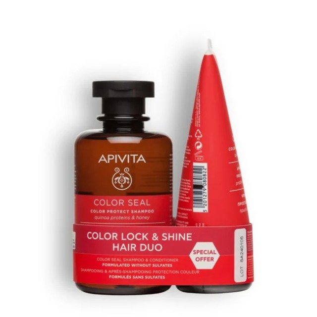 Apivita Special Offer Color Seal 250ml & Conditioner 150ml
