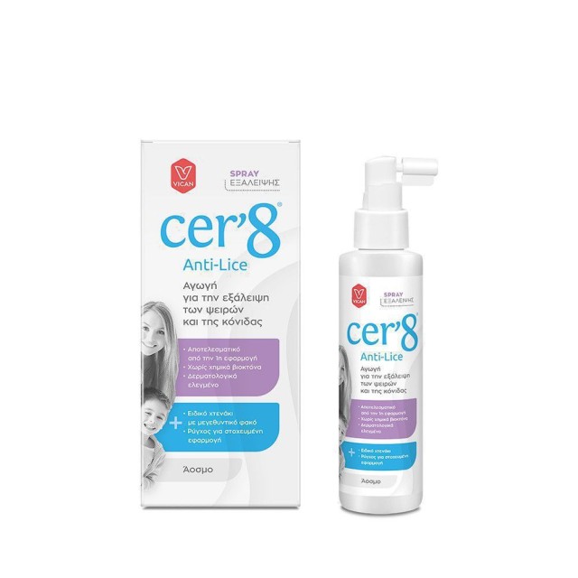 Vican Cer8 Anti-Lice Elimination Spray 125ml