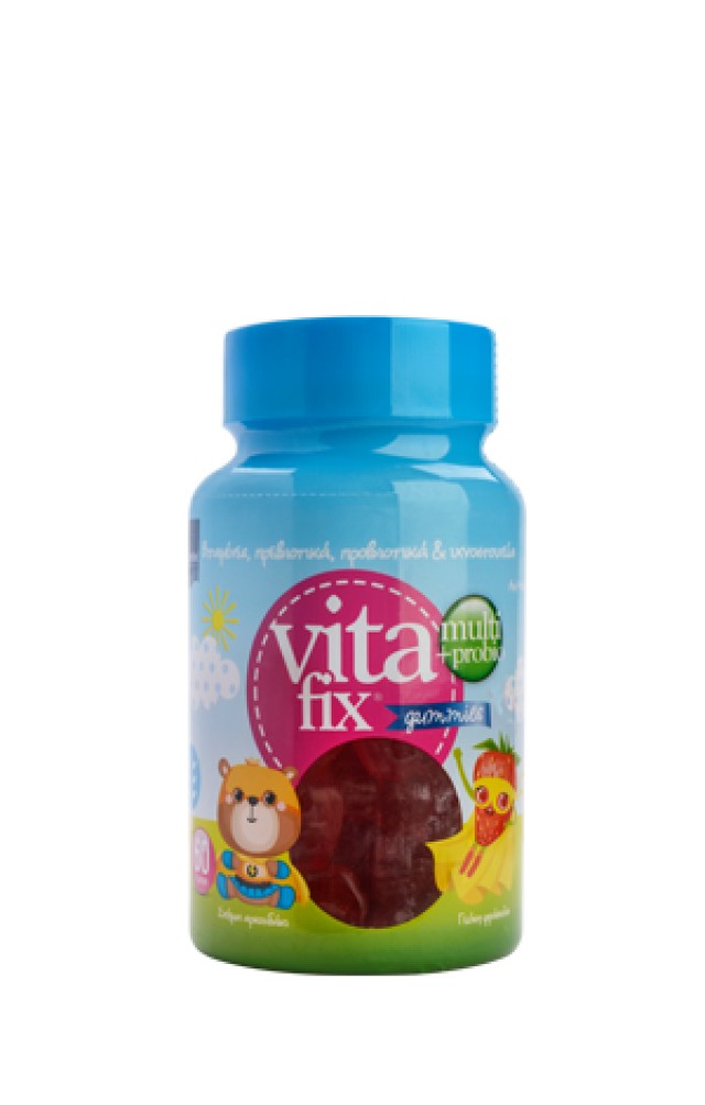 Intermed Vitafix Multi+Probio Gummies από 4 ετών με γεύση φράουλα, 60τμχ