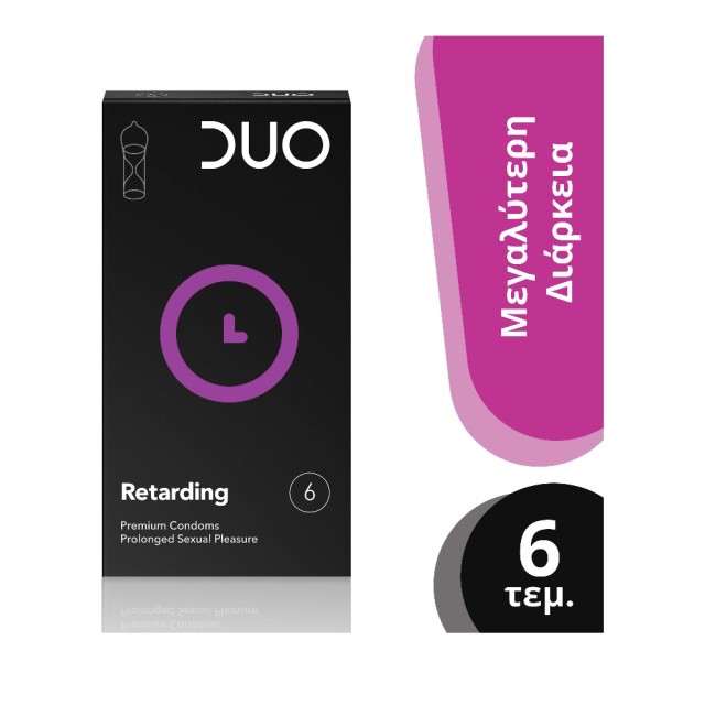 DUO Premium Retarding Προφυλακτικά με Επιβραδυντικό 6τμχ