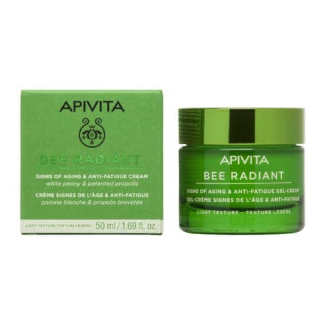 Apivita Bee Radiant Κρέμα-Gel για Σημάδια Γήρανσης & Ξεκούραστη Όψη Ελαφριά Υφή 50ml