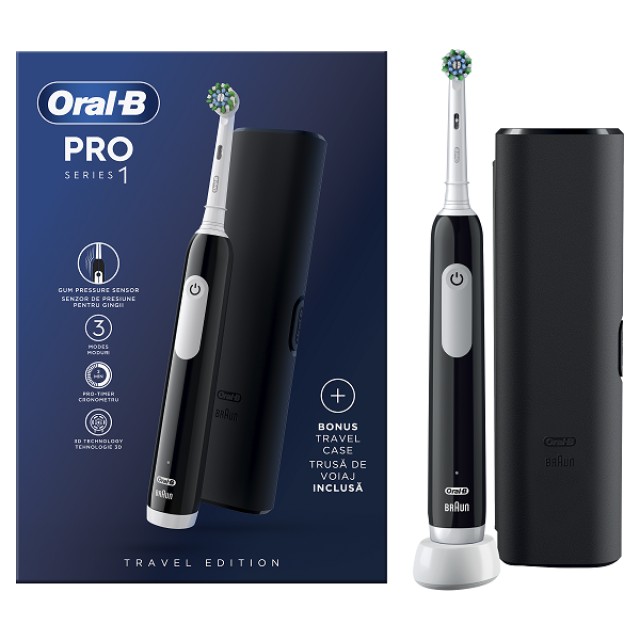 Oral-B Pro 1 Επαναφορτιζόμενη Ηλεκτρική Οδοντόβουρτσα & Θήκη Ταξιδιού