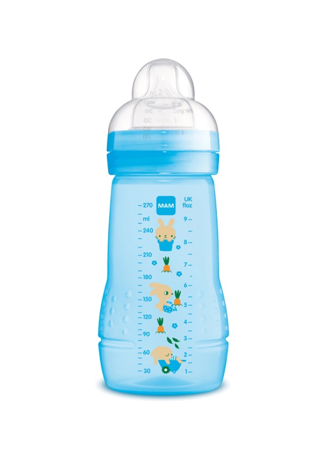 MAM Μπιμπερό Easy Active™ Baby Bottle 2m+ 270ml Χρώμα Μπλε, 1τμχ