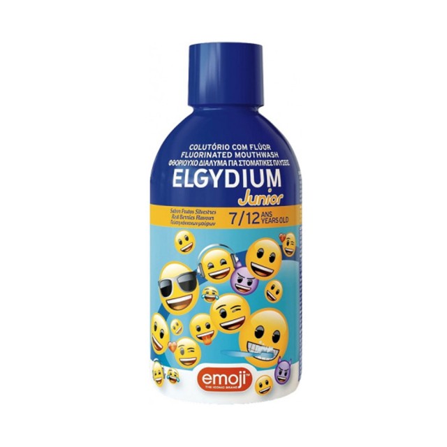 Elgydium Στοματικό Διάλυμα Emoji 250 ppm με Γεύση Κόκκινα Μούρα για 7+ Ετών 500ml