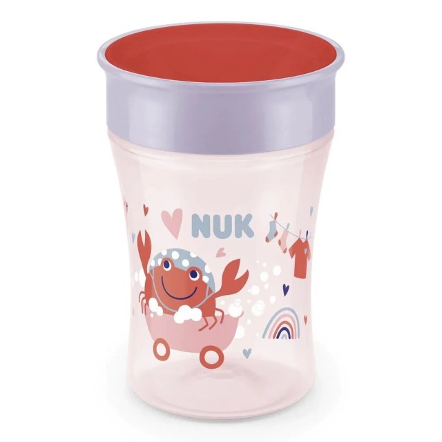 NUK Magic Cup 360ᵒ 8m+ 230ml Χρώμα Κοραλί, 1τμχ