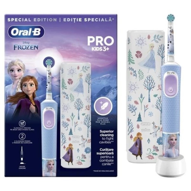 Oral-B Vitality Pro Kids Ηλεκτρική Οδοντόβουρτσα Frozen για Παιδία 3ετών+