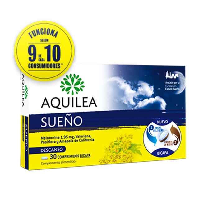 Aquilea Sueno Συμπλήρωμα Διατροφής για Χαλάρωση & Ύπνο 30 δισκία