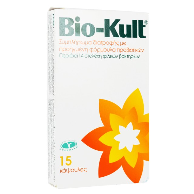 Bio-Kult Συμπλήρωμα Διατροφής με προηγμένη φόρμουλα προβιοτικών 15 κάψουλες