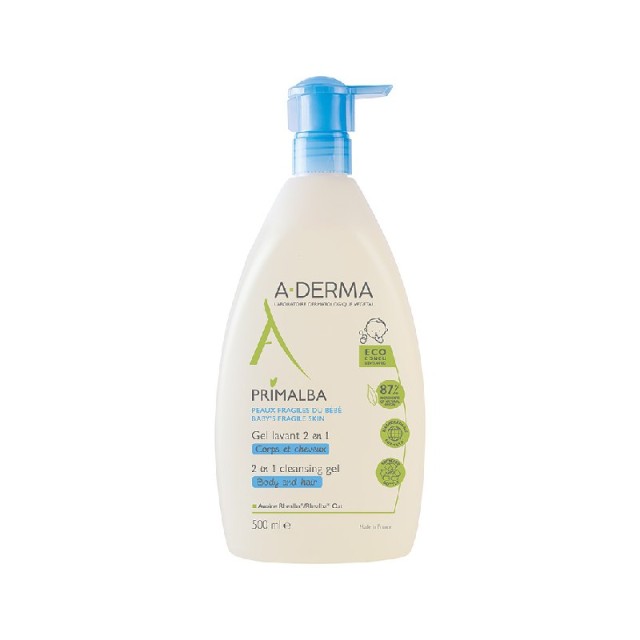 A-Derma Primalba Gel Lavant Douceur, Καθαρισμός για το Ευαίσθητο Βρεφικό Δέρμα, 500ml