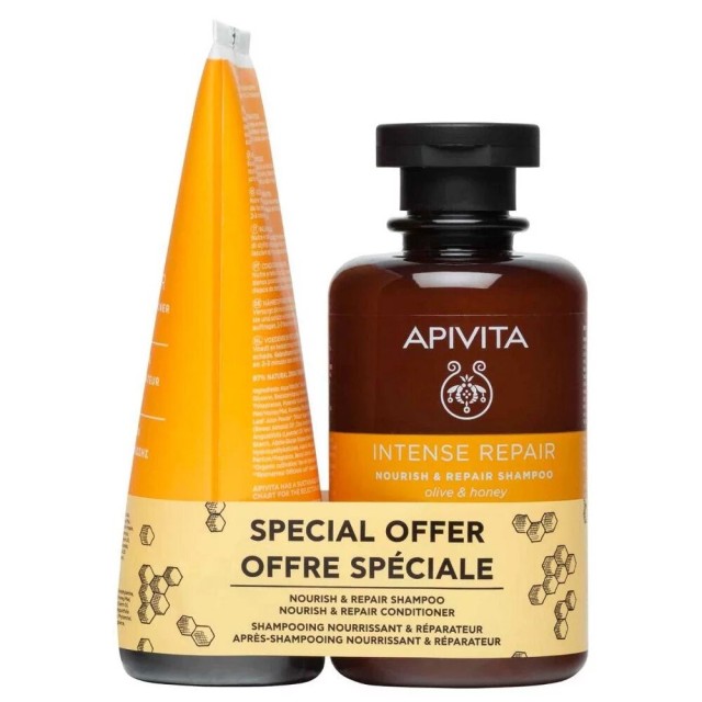 Apivita Special Offer Nourish & Repair Shampoo 250ml & Conditioner 150ml