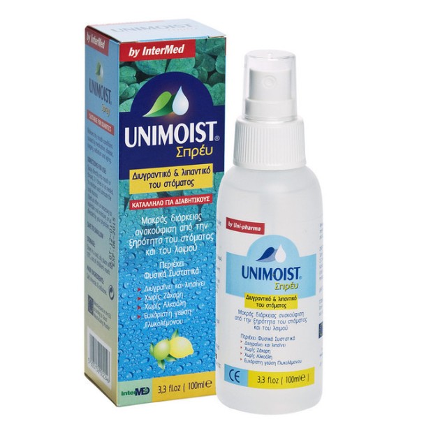 Unimoist Spray Διυγραντικό & Λιπαντικό του Στόματος 100ml