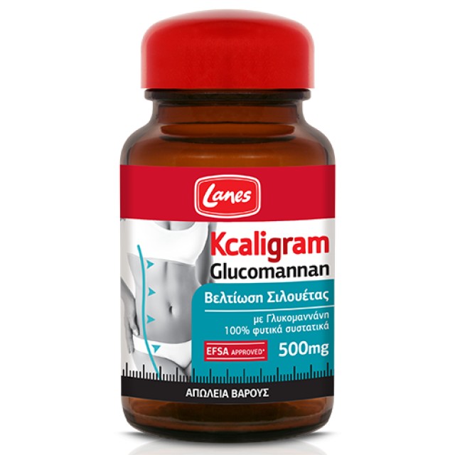 Lanes Kcaligram Glucomannan 500mg 60caps