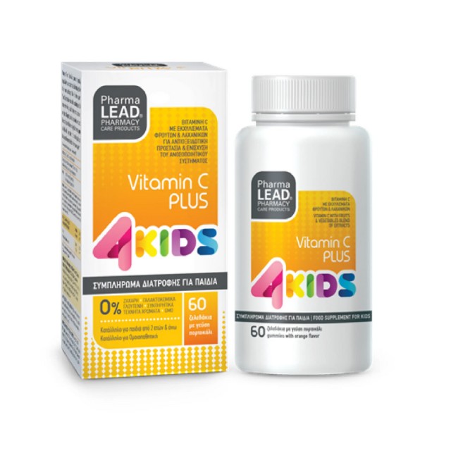 Pharmalead 4Kids Vitamin C Plus με Γεύση Πορτοκάλι 60τμχ