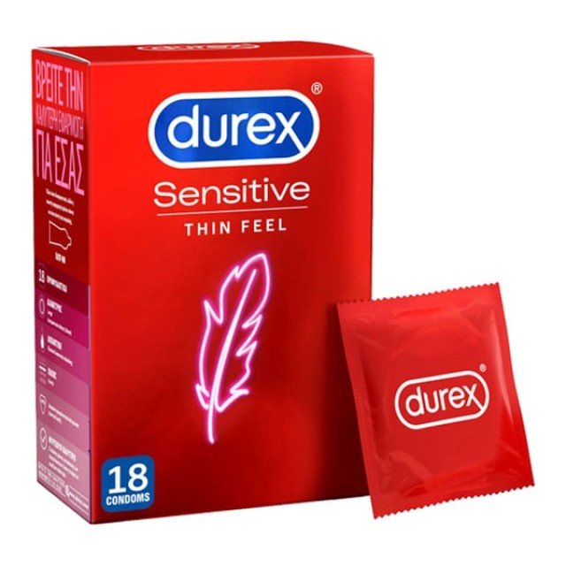 Durex Sensitive Thin Feel 18τμχ
