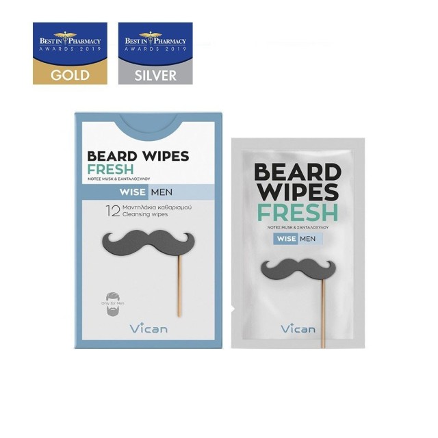 Vican Wise Men - Beard Wipes Fresh x12
